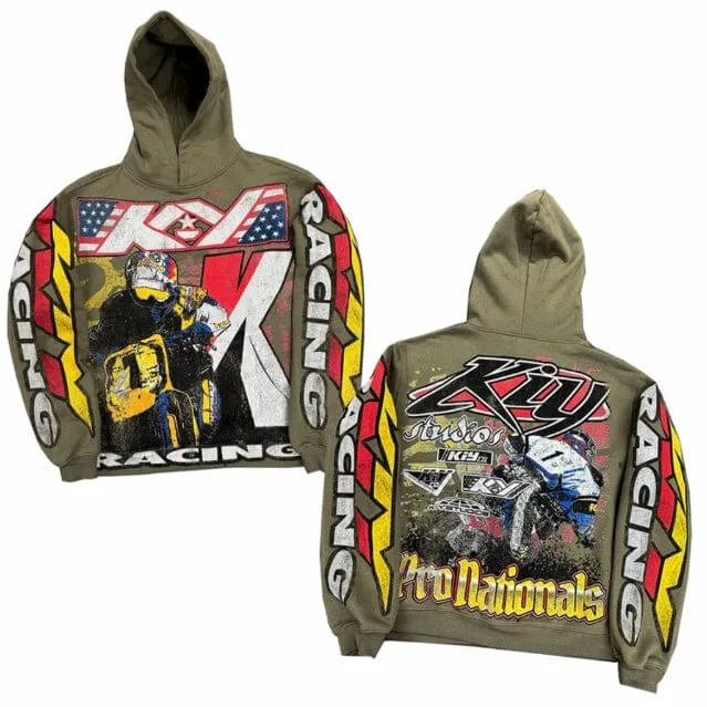 By Kiy Studios Moto 1 Hoodie (Olive)