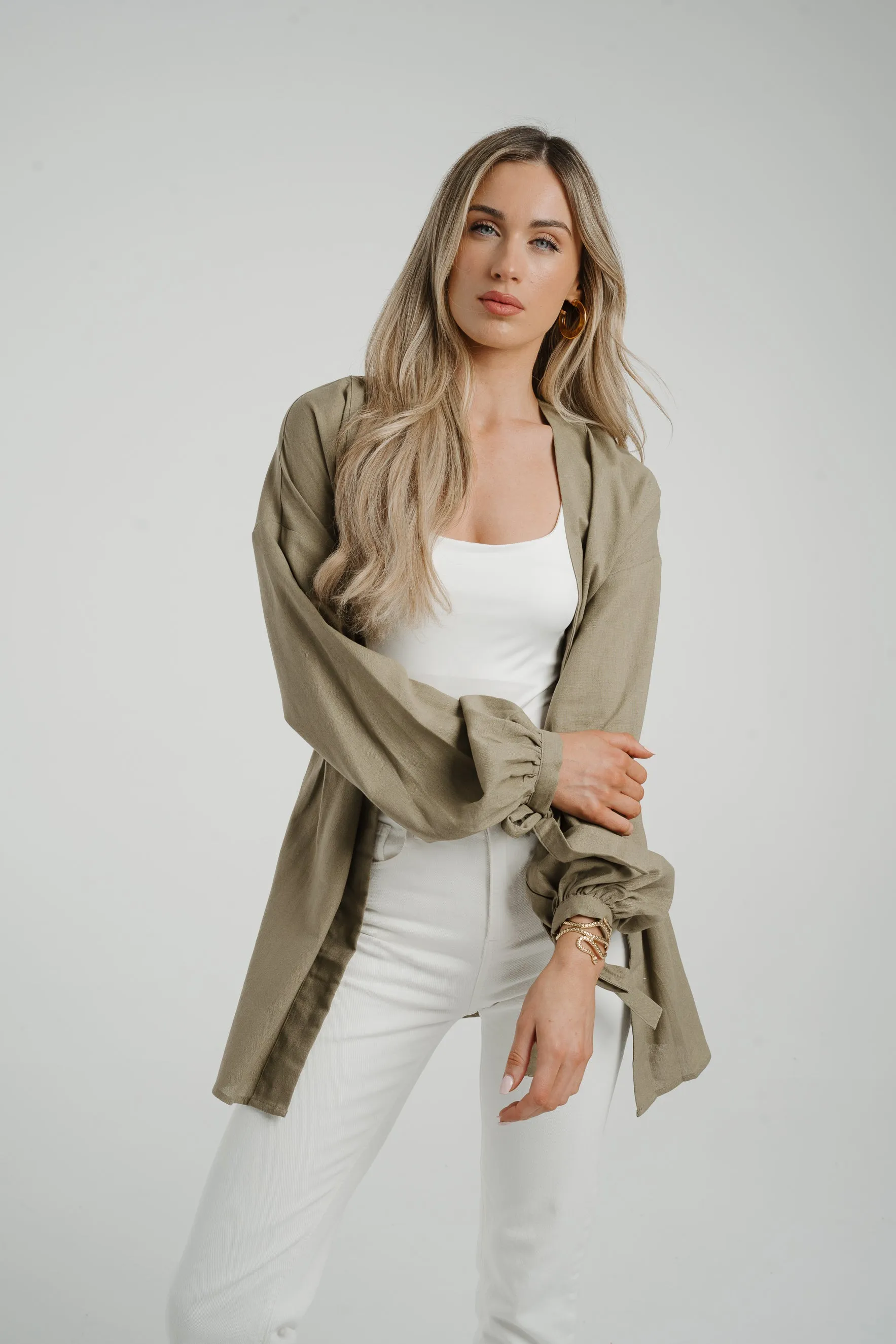 Caitlyn Kimono In Khaki