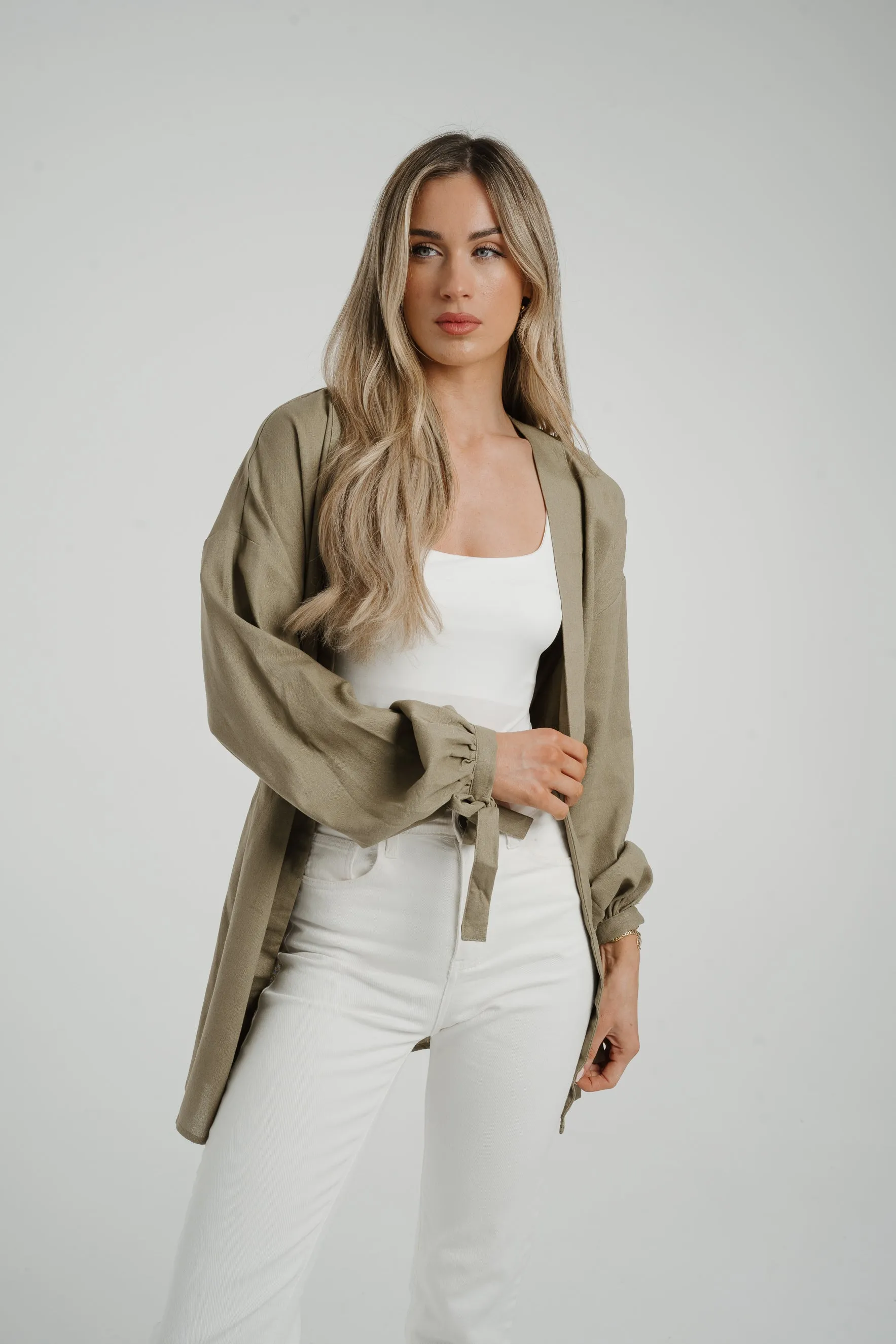 Caitlyn Kimono In Khaki