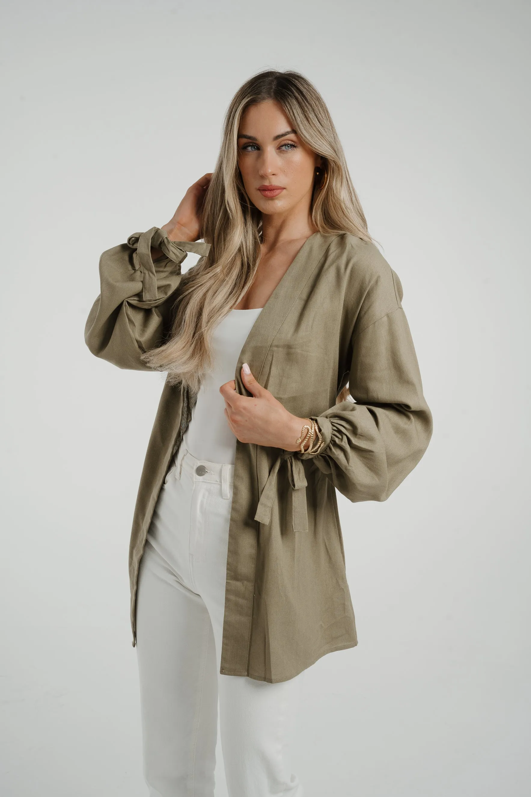 Caitlyn Kimono In Khaki