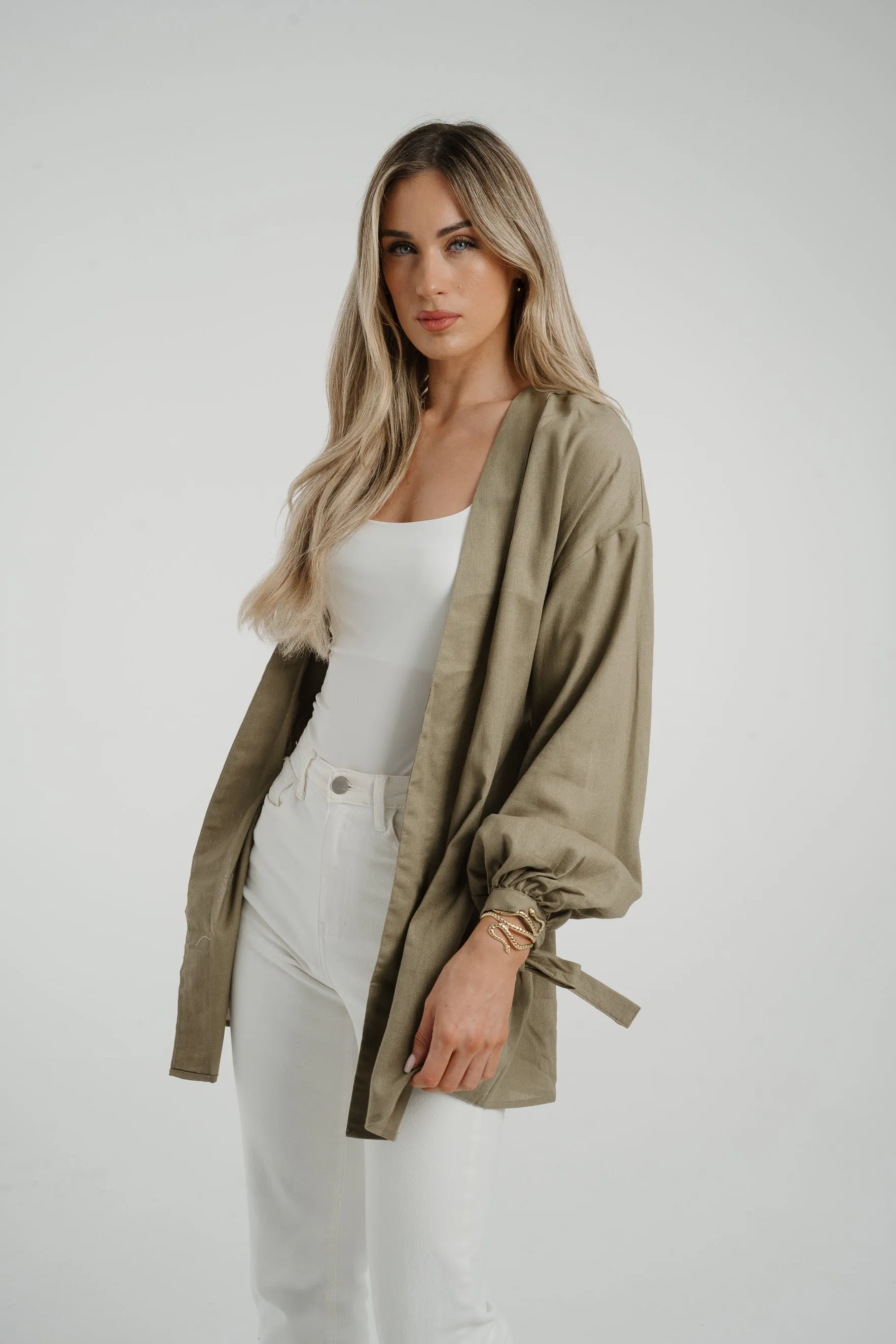 Caitlyn Kimono In Khaki