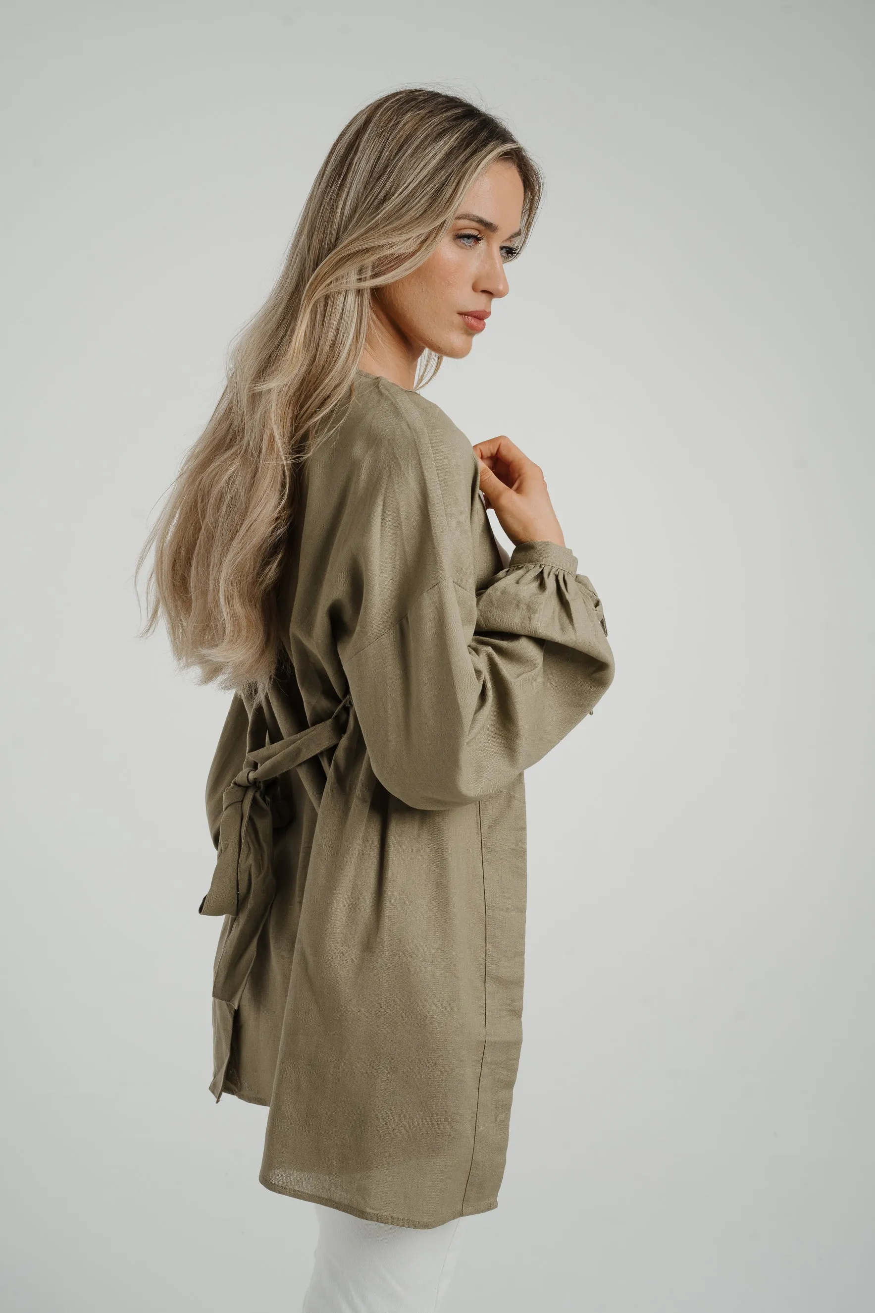 Caitlyn Kimono In Khaki