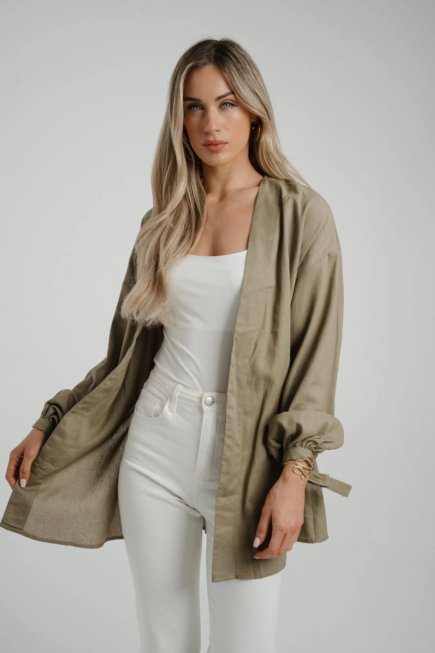 Caitlyn Kimono In Khaki