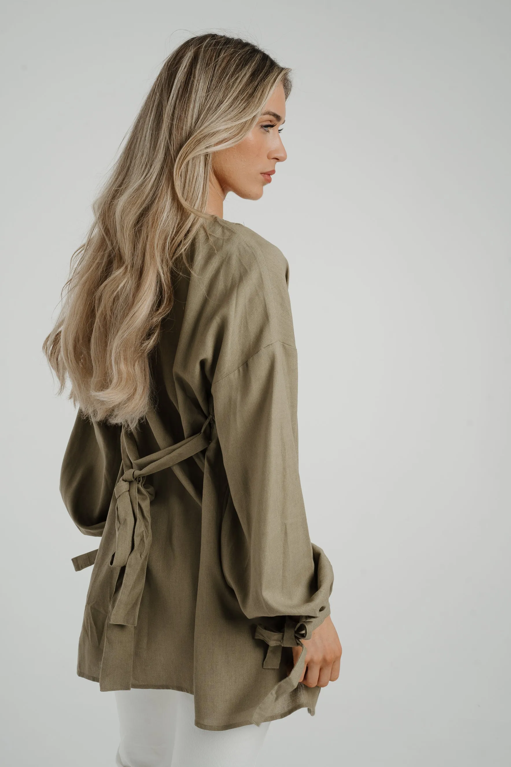 Caitlyn Kimono In Khaki