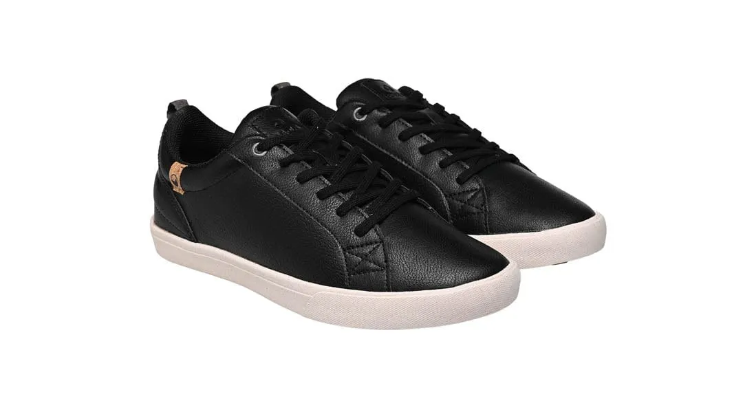 Cannon VL Women's Vegan Leather Sneakers | Black