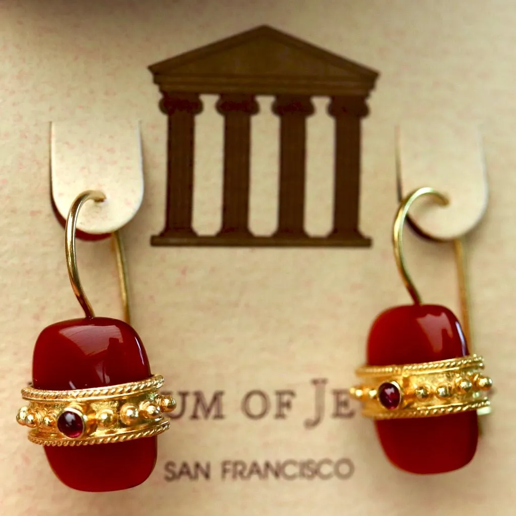 Carnelian Royal Earrings