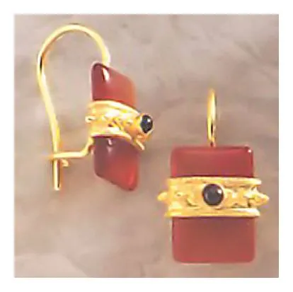 Carnelian Royal Earrings