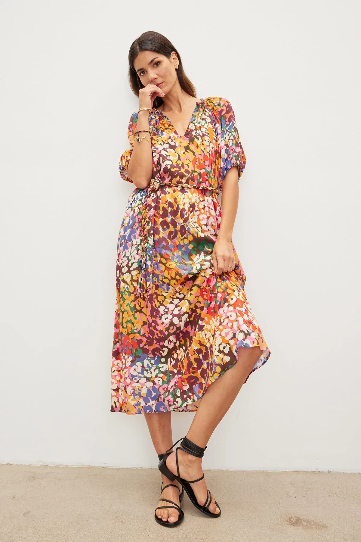 CAROL PRINTED BOHO DRESS