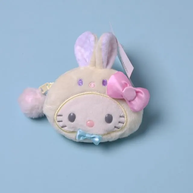 Cartoon Stuffed Animals Melody Cinnamorol Kirby Kuromi Plush Bag Kawaii Cute Soft Drawstring Pocket Coin Purse Plushie Toys Gift