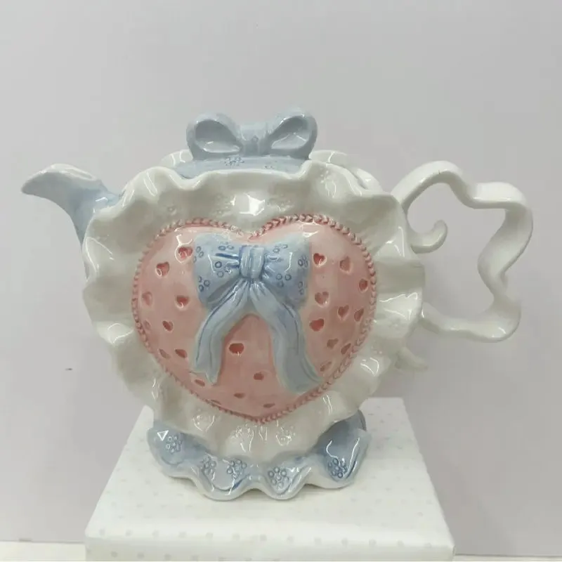 Ceramic Pink Love Teapot Plate - Kimi