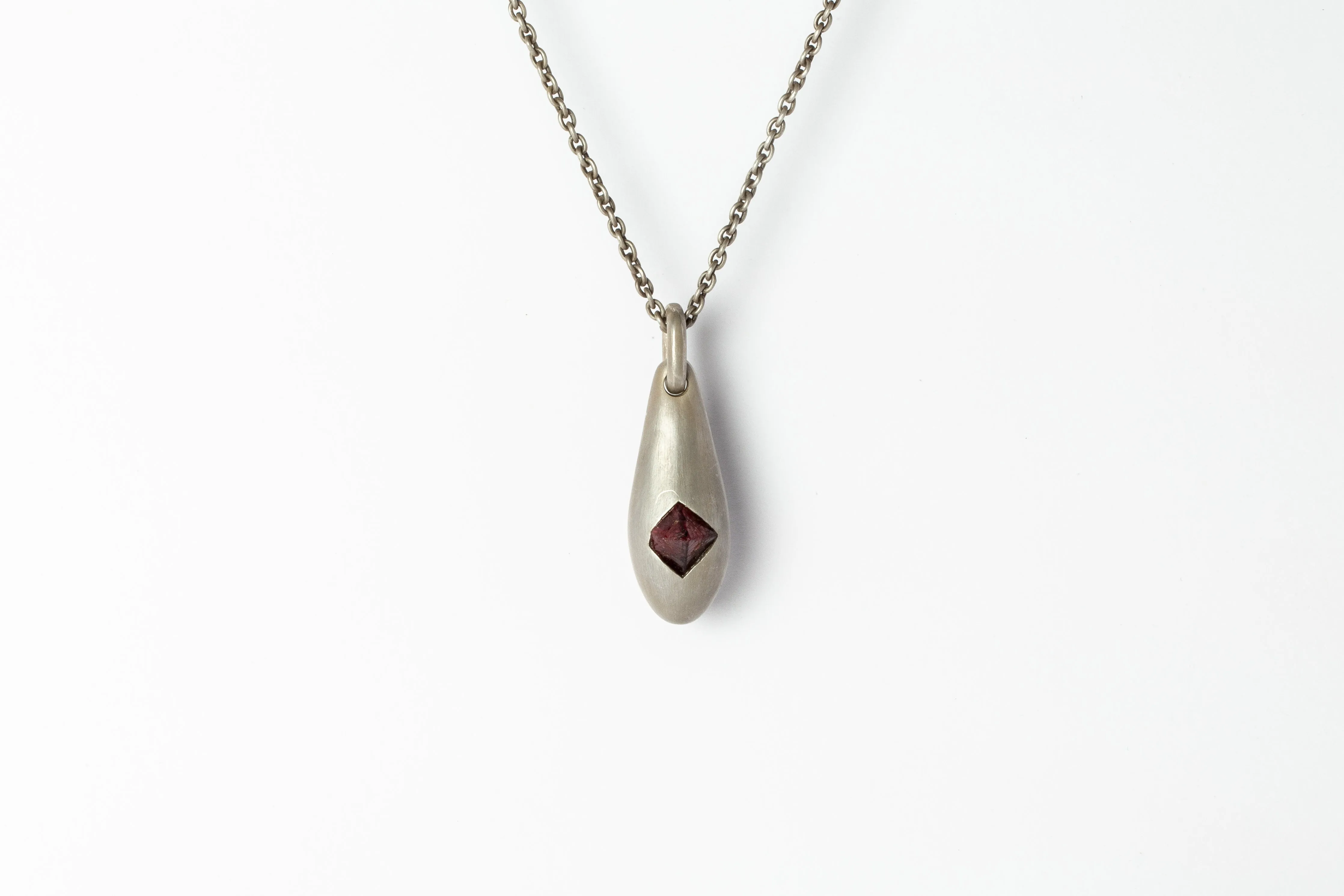 Chrysalis Necklace (Cremaster Emergence, Red Spinel, DA SPL)