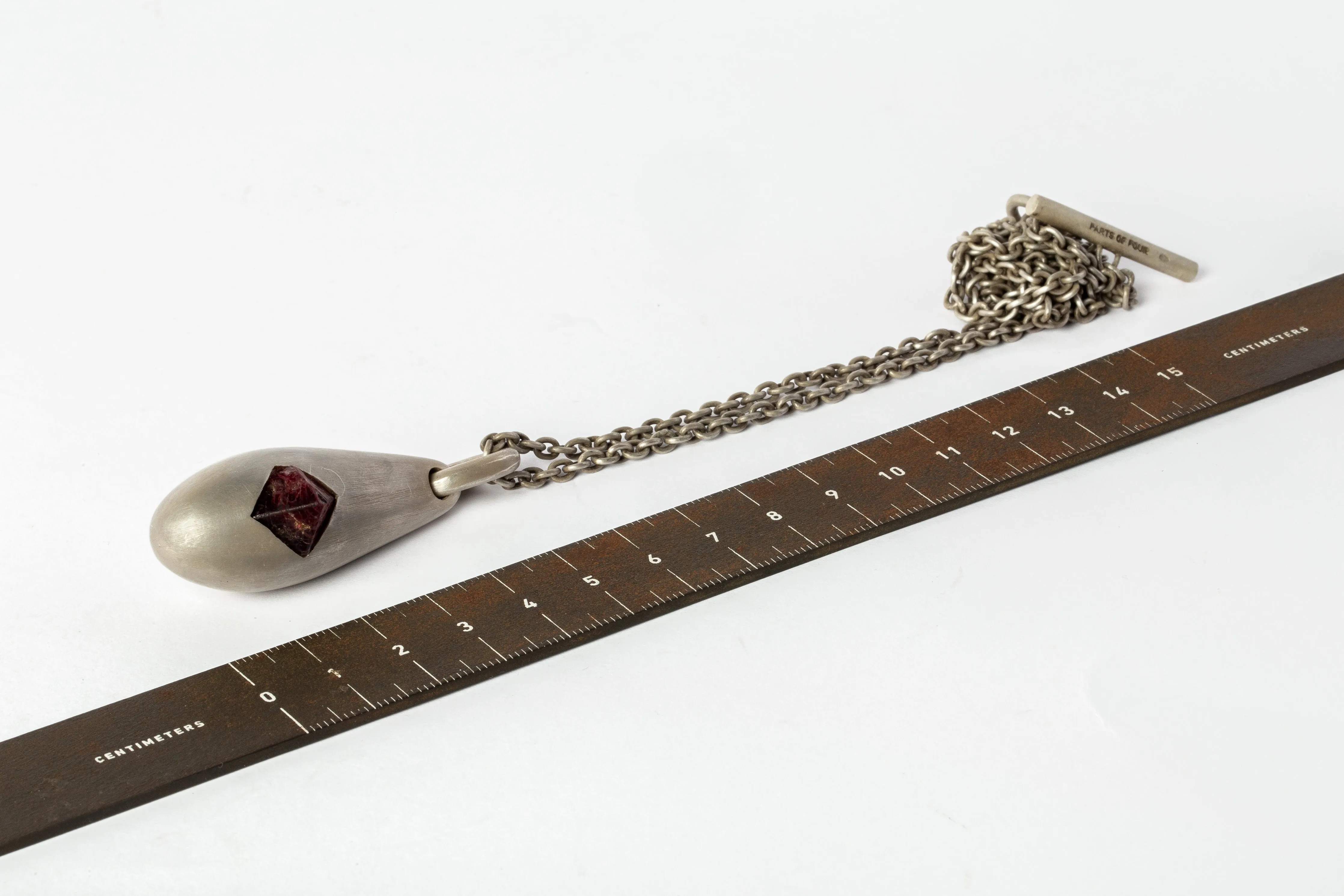 Chrysalis Necklace (Cremaster Emergence, Red Spinel, DA SPL)