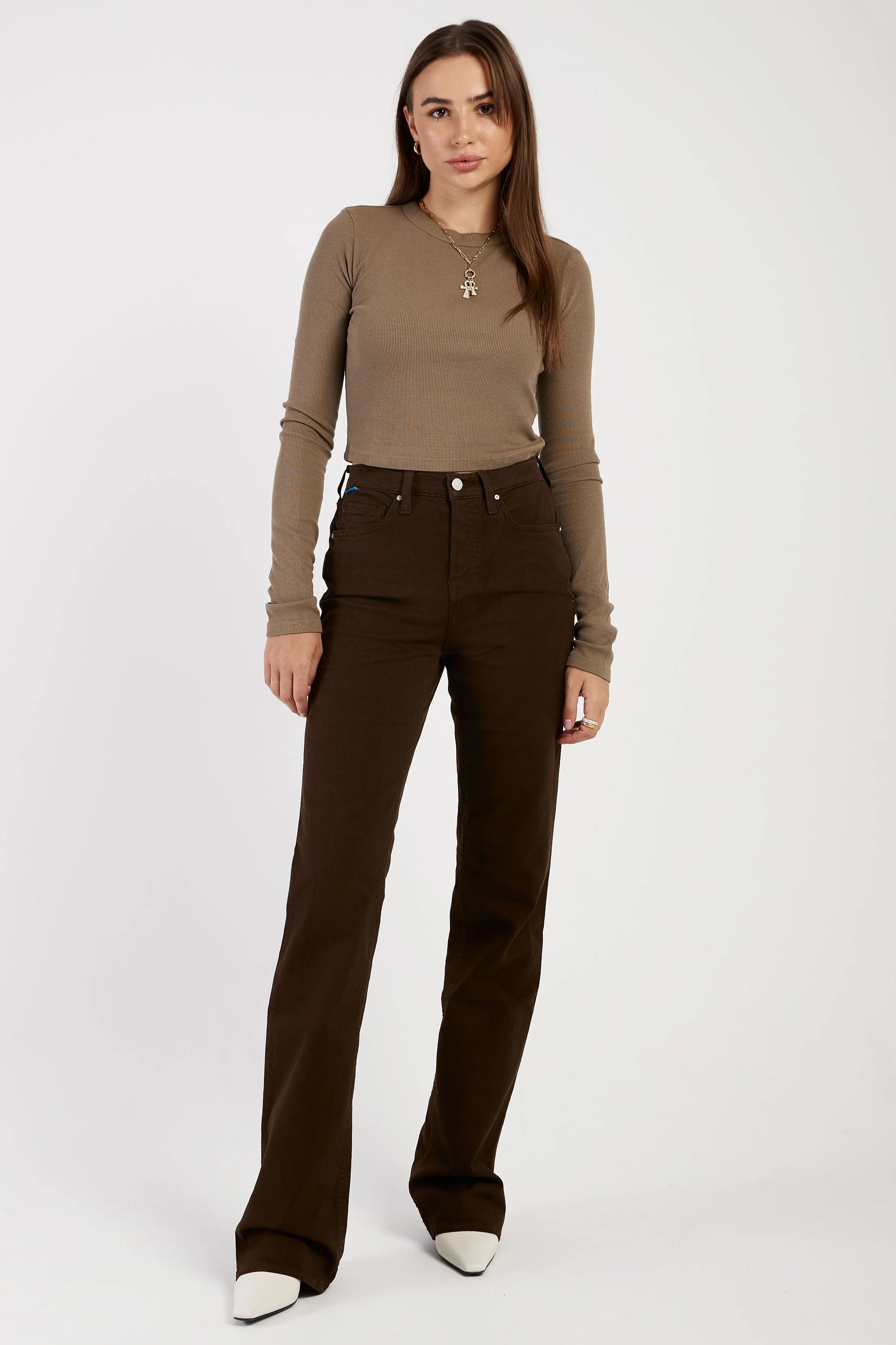 Cindy Pant in Espresso