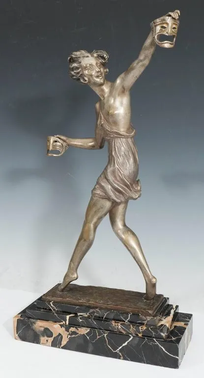 Circa 1920's Sculpture in Bronze Signed 'Matto' (Marcel Bouraine)