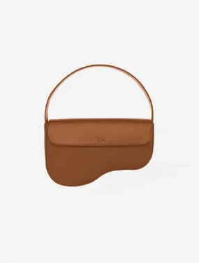 Clover MIRUM Vegan Leather Saddle Bag | Walnut