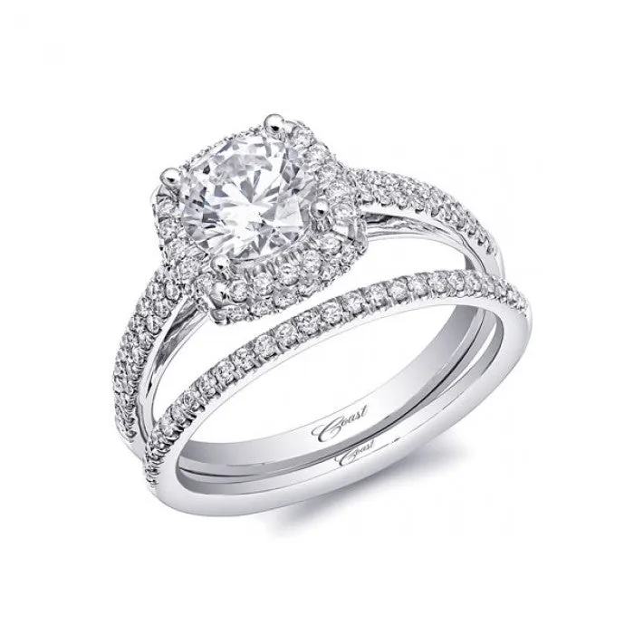 Coast Diamond Cushion Halo Ring