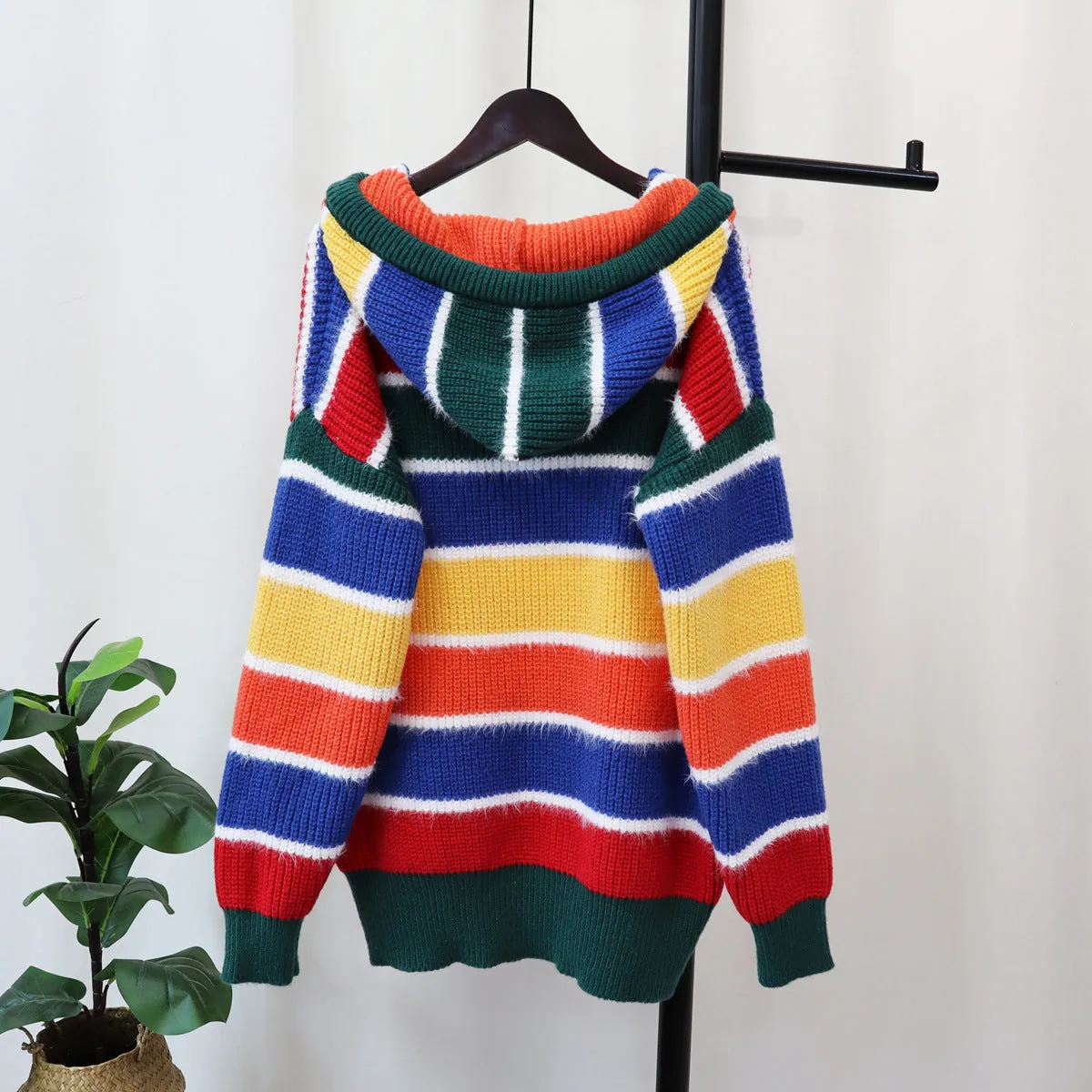 Colorful Hooded Sweater