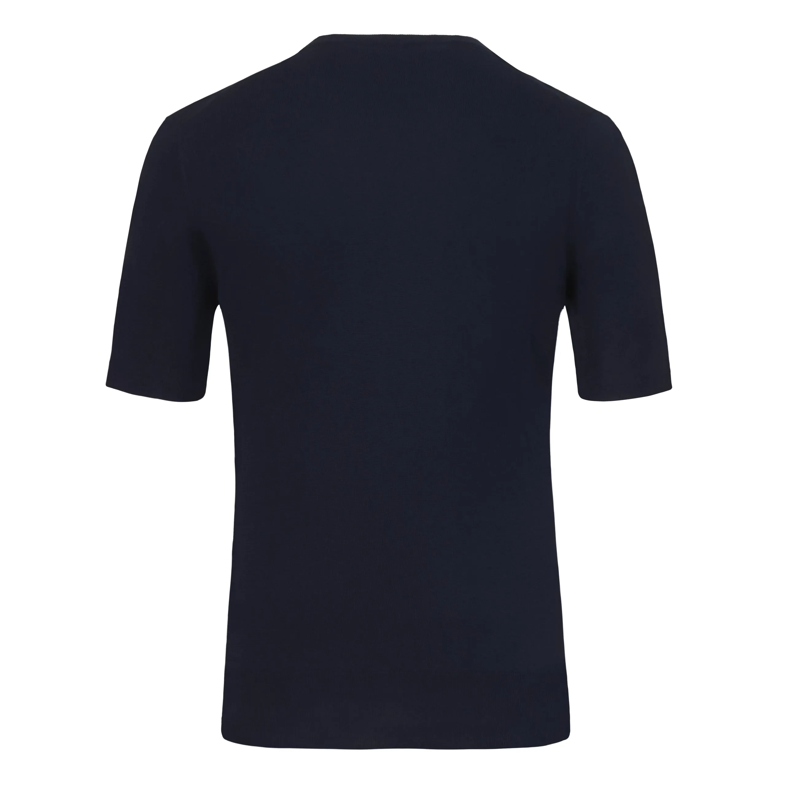 Cotton Crew-Neck T-Shirt in Midnight Blue