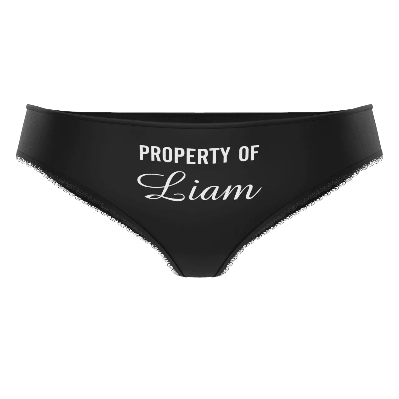 Couple Plain Women's Custom Name Property of Colorful Panties