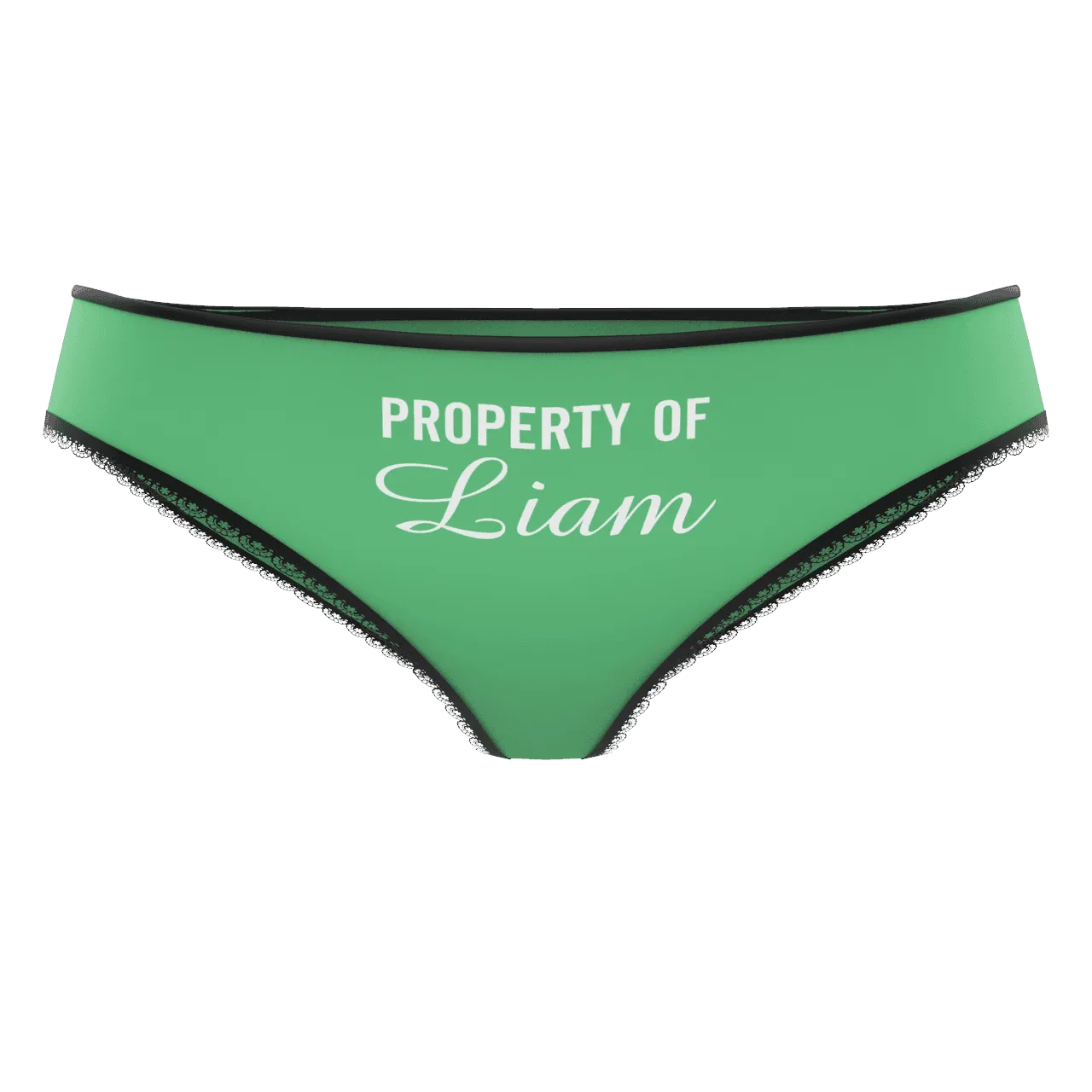 Couple Plain Women's Custom Name Property of Colorful Panties