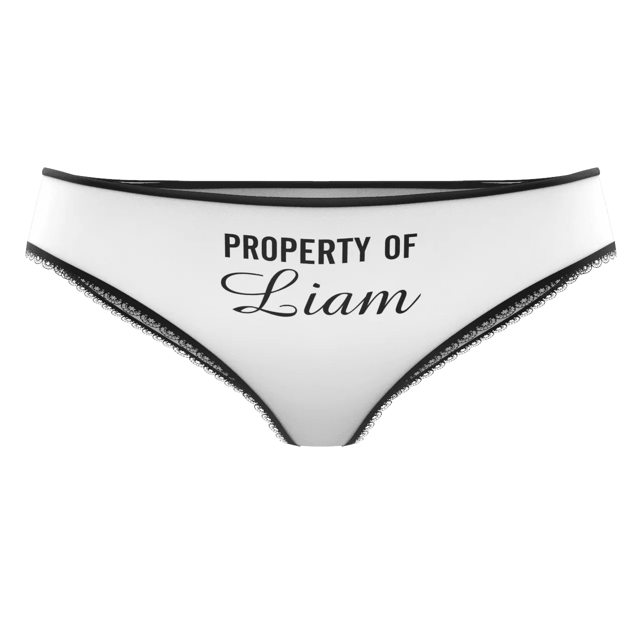 Couple Plain Women's Custom Name Property of Colorful Panties