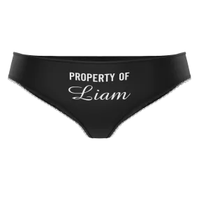 Couple Plain Women's Custom Name Property of Colorful Panties