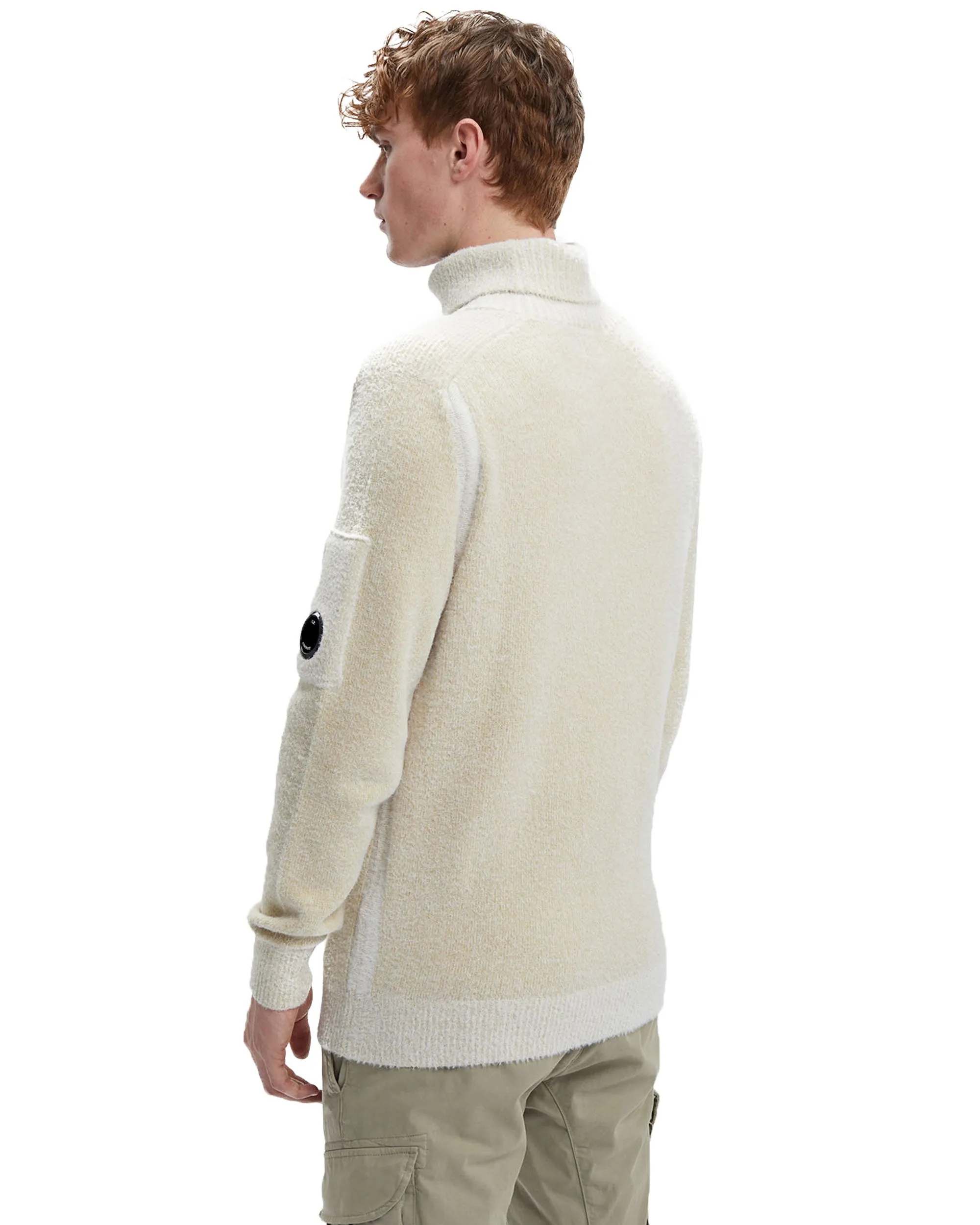 CP Company Fleece Knit Roll Neck Mojave Desert