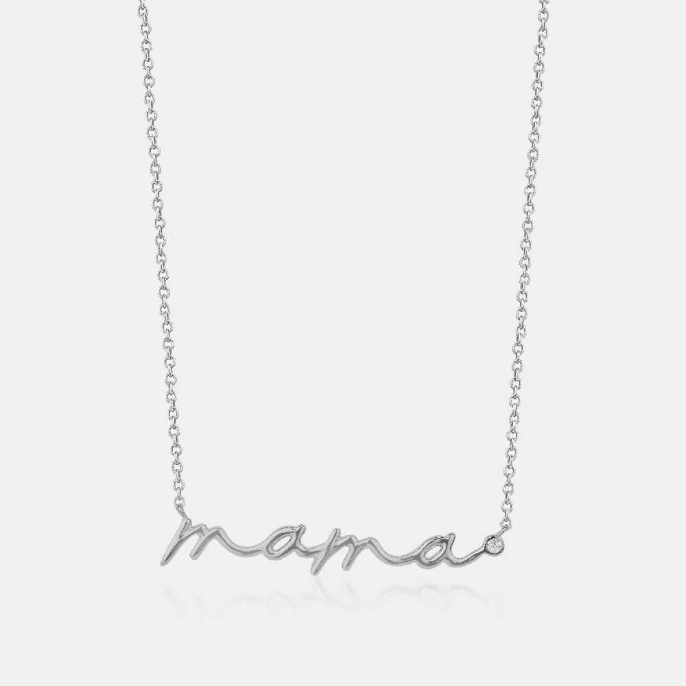 Cursive Mama Necklace