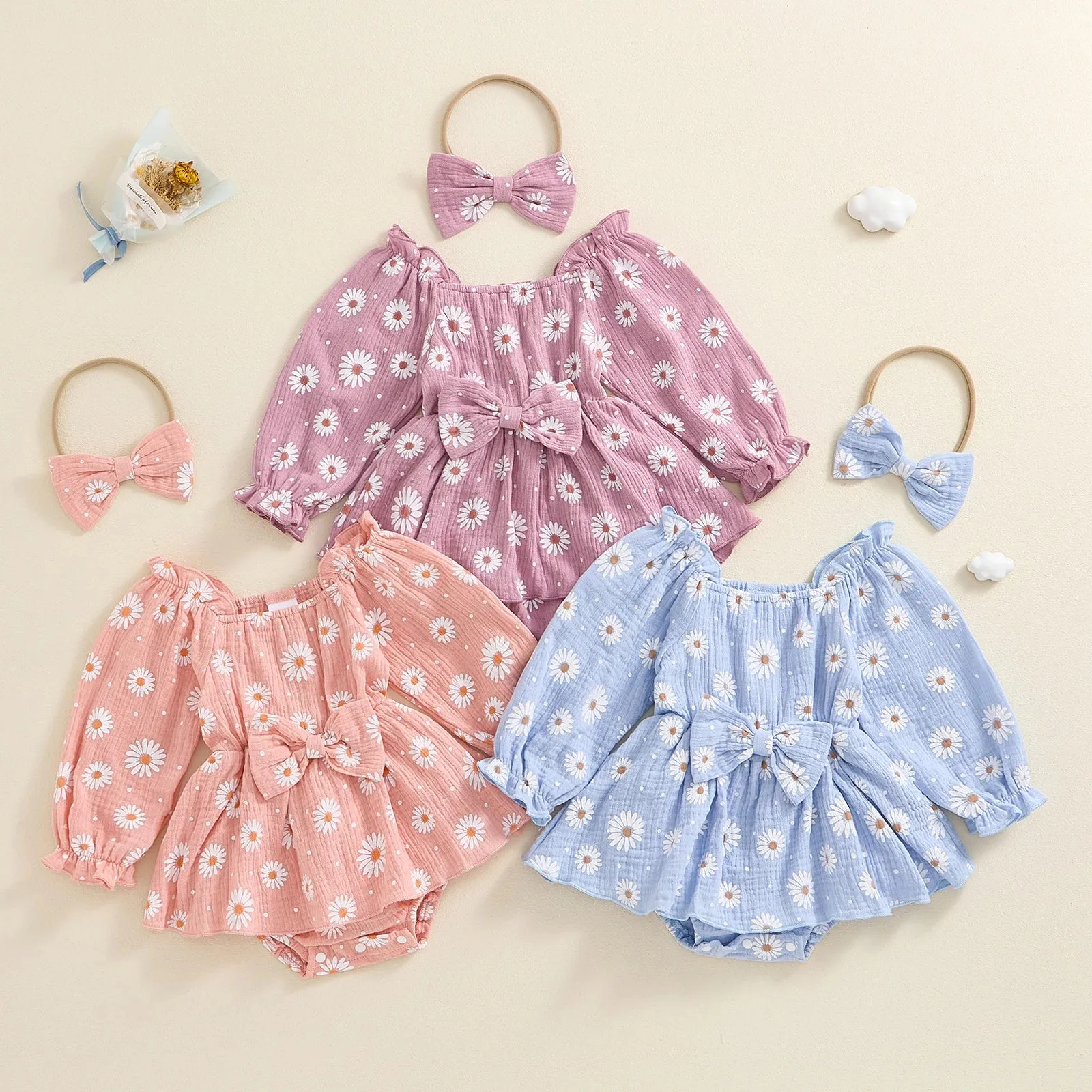 DAISY Muslin Romper Dress