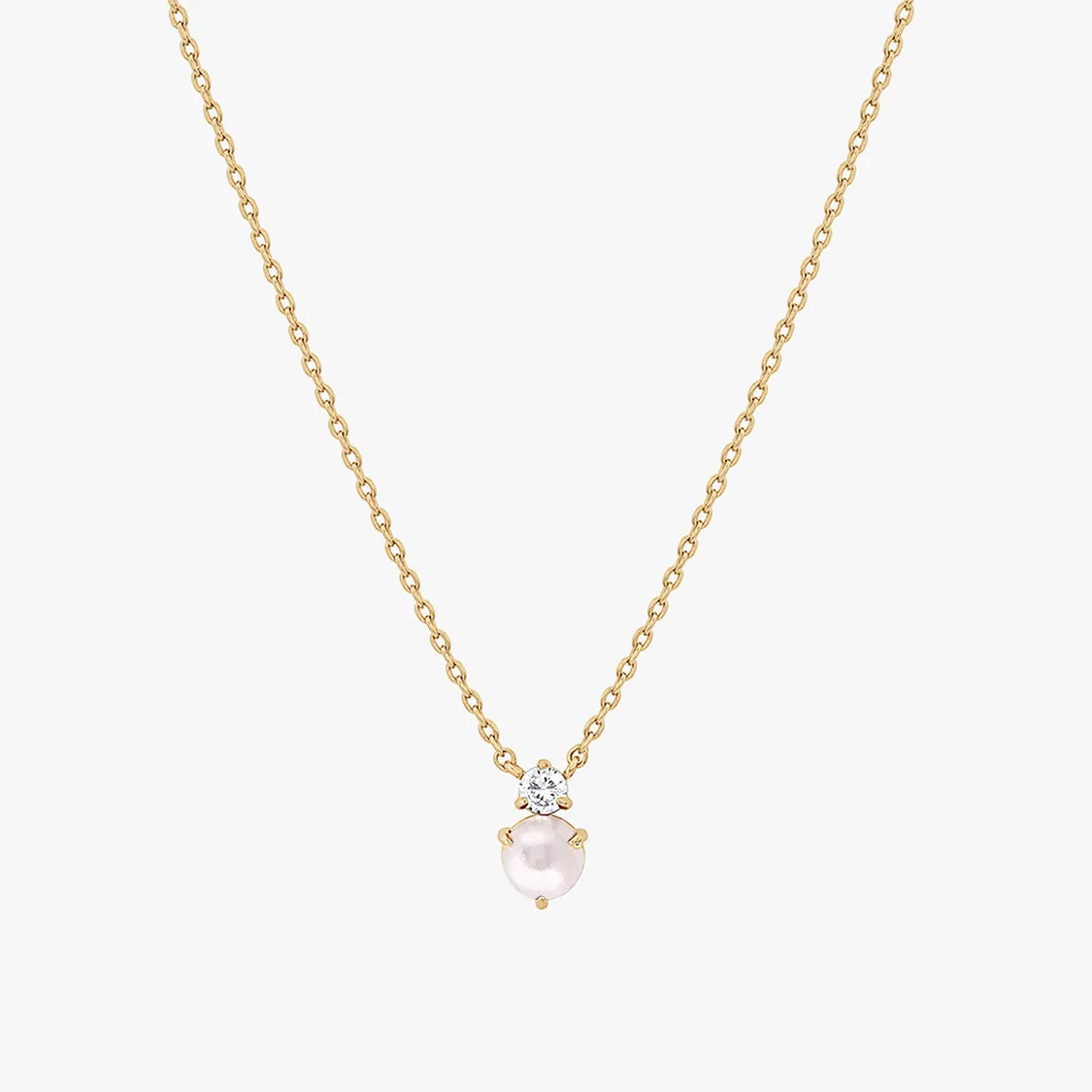 Deux Birthstone Necklace