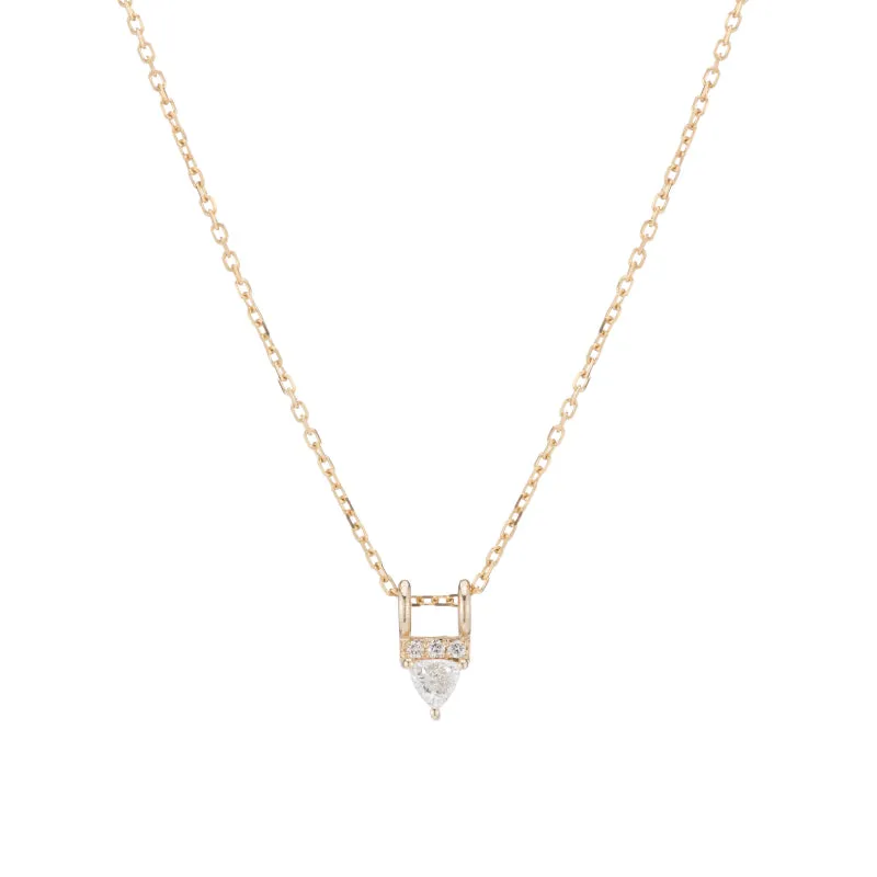 Diamond Trillion Equilibrium Necklace