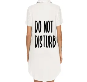 Do Not Disturb Bamboo Night Shirt S/S