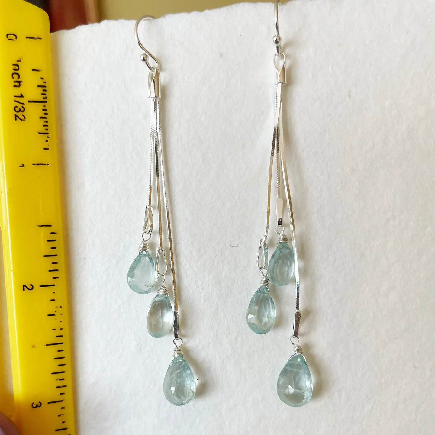 Dripping with Aquamarine Earrings