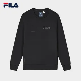 FILA CORE NORDIC POLAR LIGHT & ICEBREAKER CRUISE WHITE LINE BLUE Men Pullover Sweater in Black