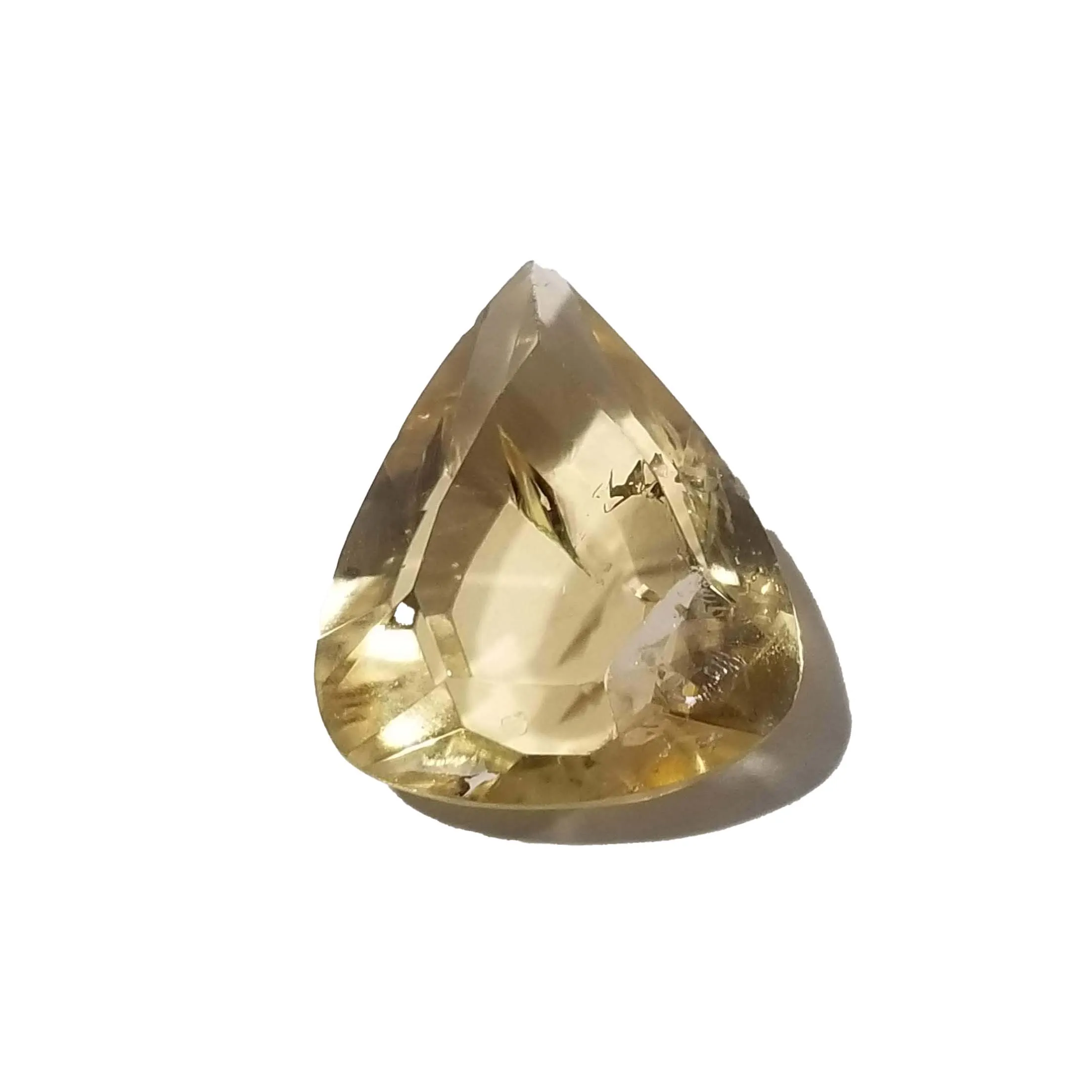 Fine Citrine Cabochon Pear-Cut - 23mm