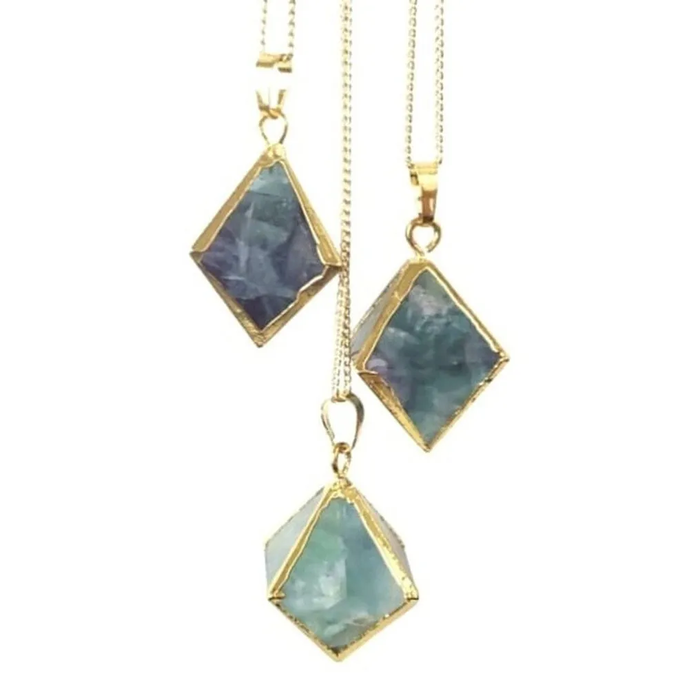 Fluorite Crystal Necklace