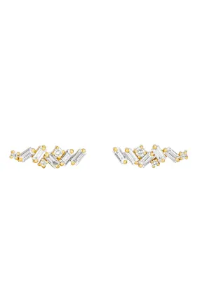 Frenzy Diamond Stud Earrings