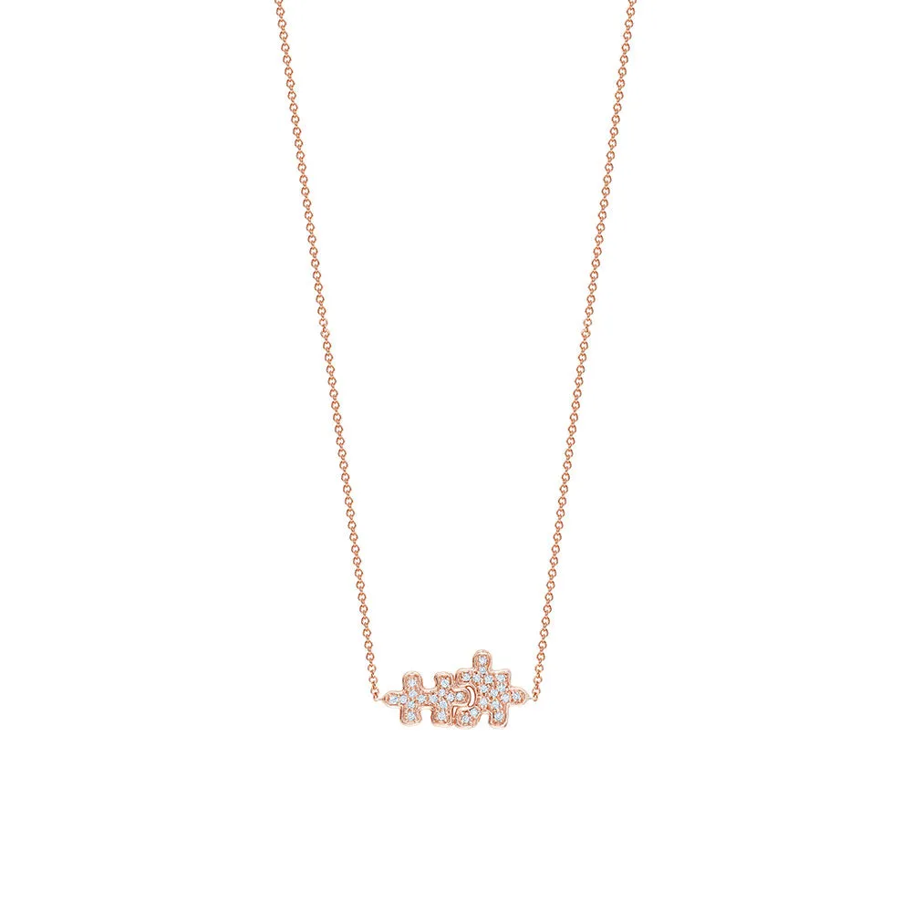 Full Pavé Puzzle Necklace