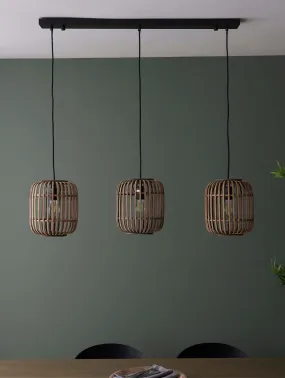 Gaia Collection Bamboo 3 Pendant Light | Natural