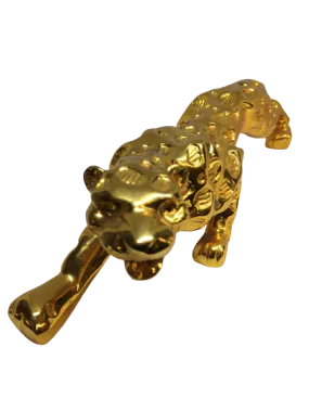 Golden Leopard Statue