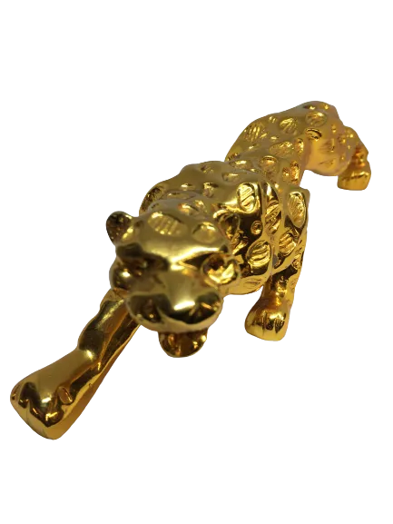 Golden Leopard Statue