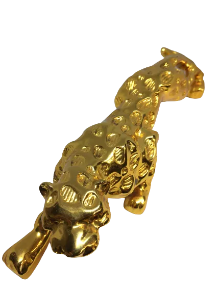 Golden Leopard Statue