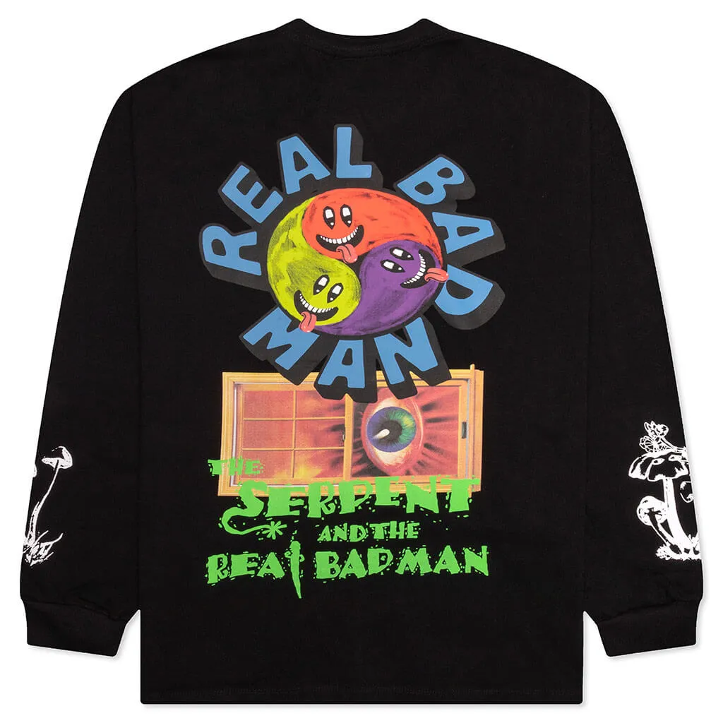 Hallucinogenic Wiz L/S Tee - Black