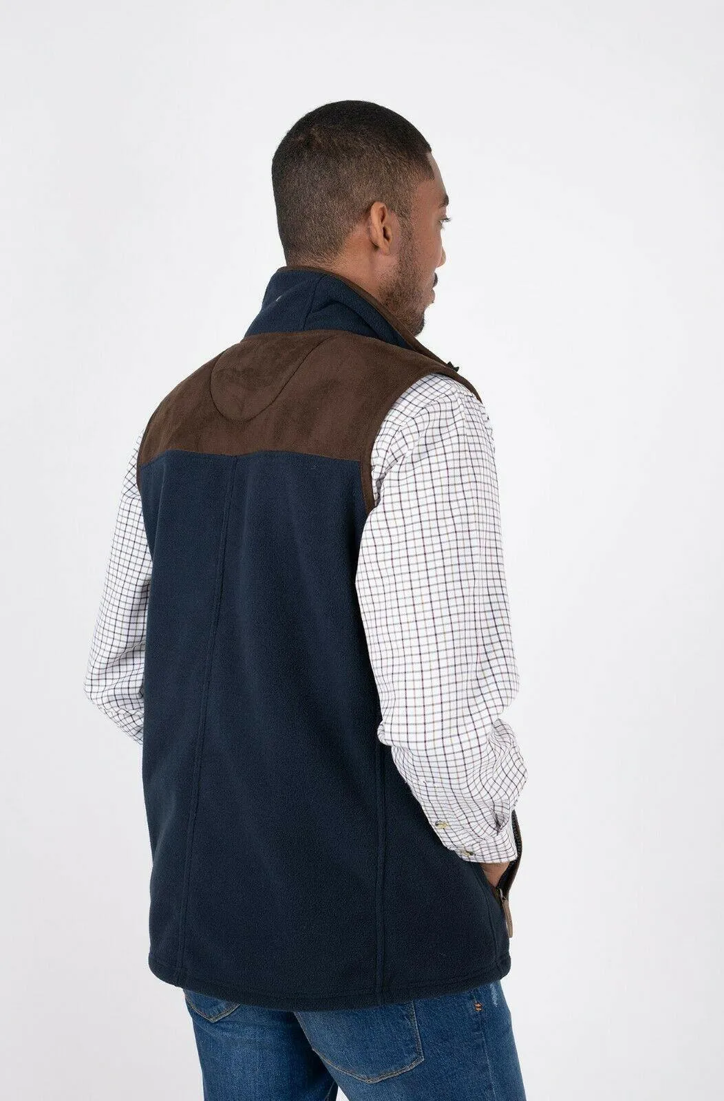 Hazy Blue Denton I Mens Fleece Gilet