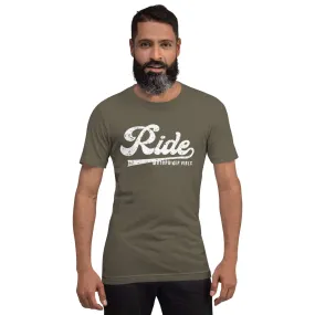 Herren Baumwoll T-Shirt RIDE (Armygrün)