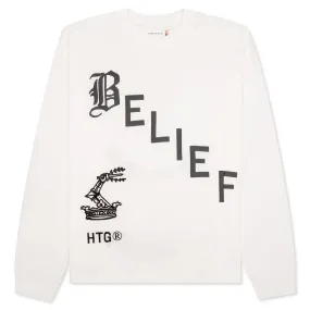 Honor The Gift Belief L/S Tee - White