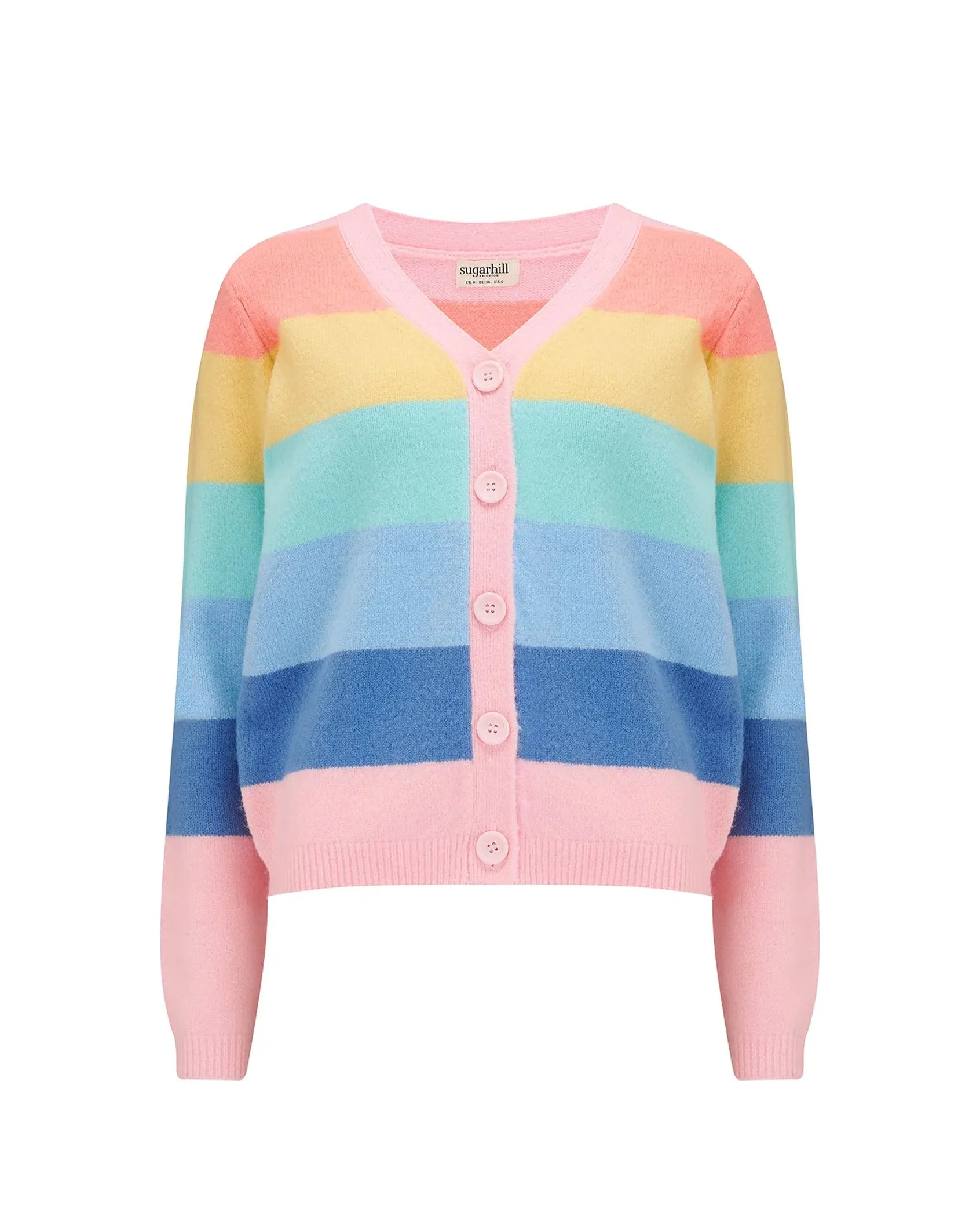 Izzy Rainbow Stripe Cardigan