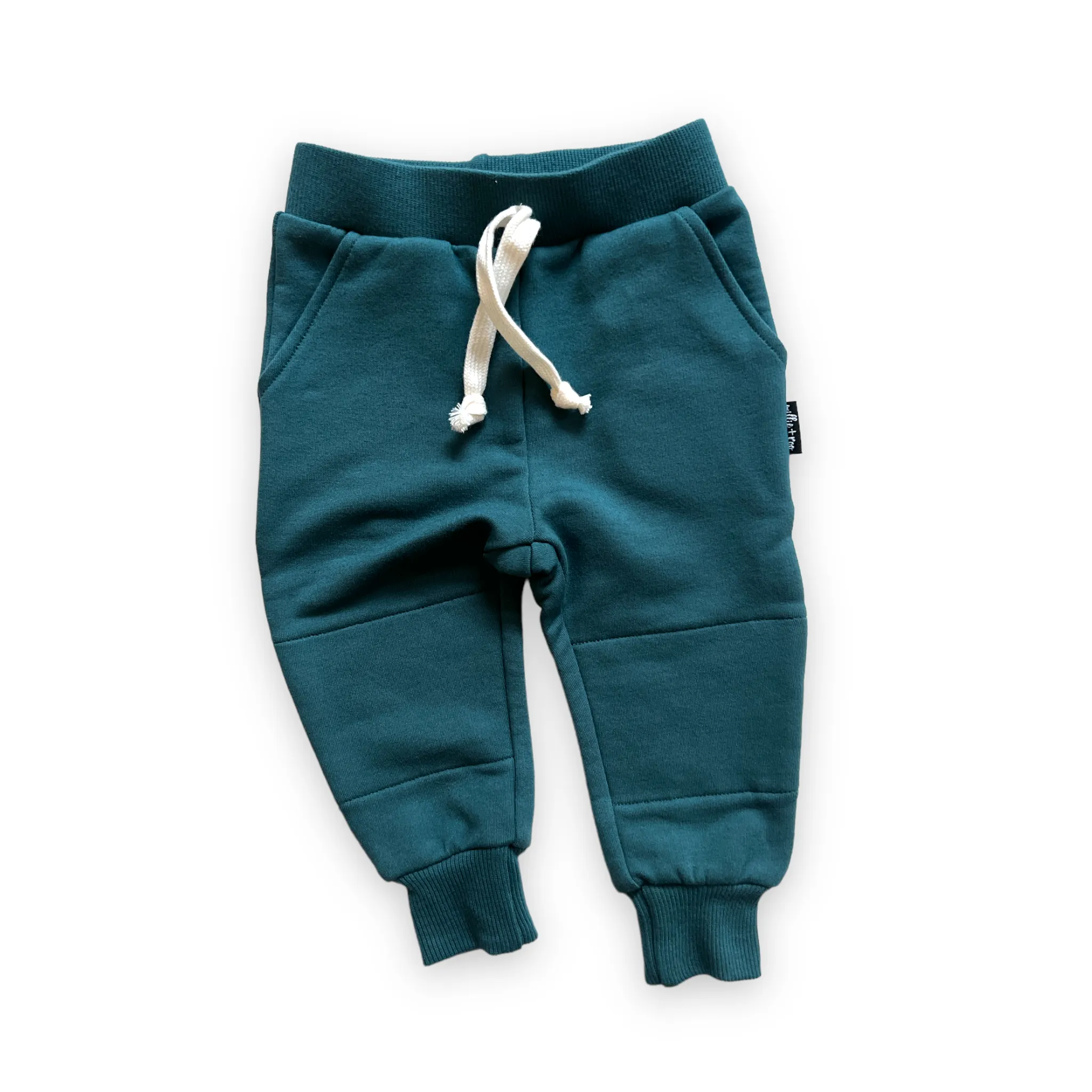 JOGGERS- Peacock Bamboo French Terry