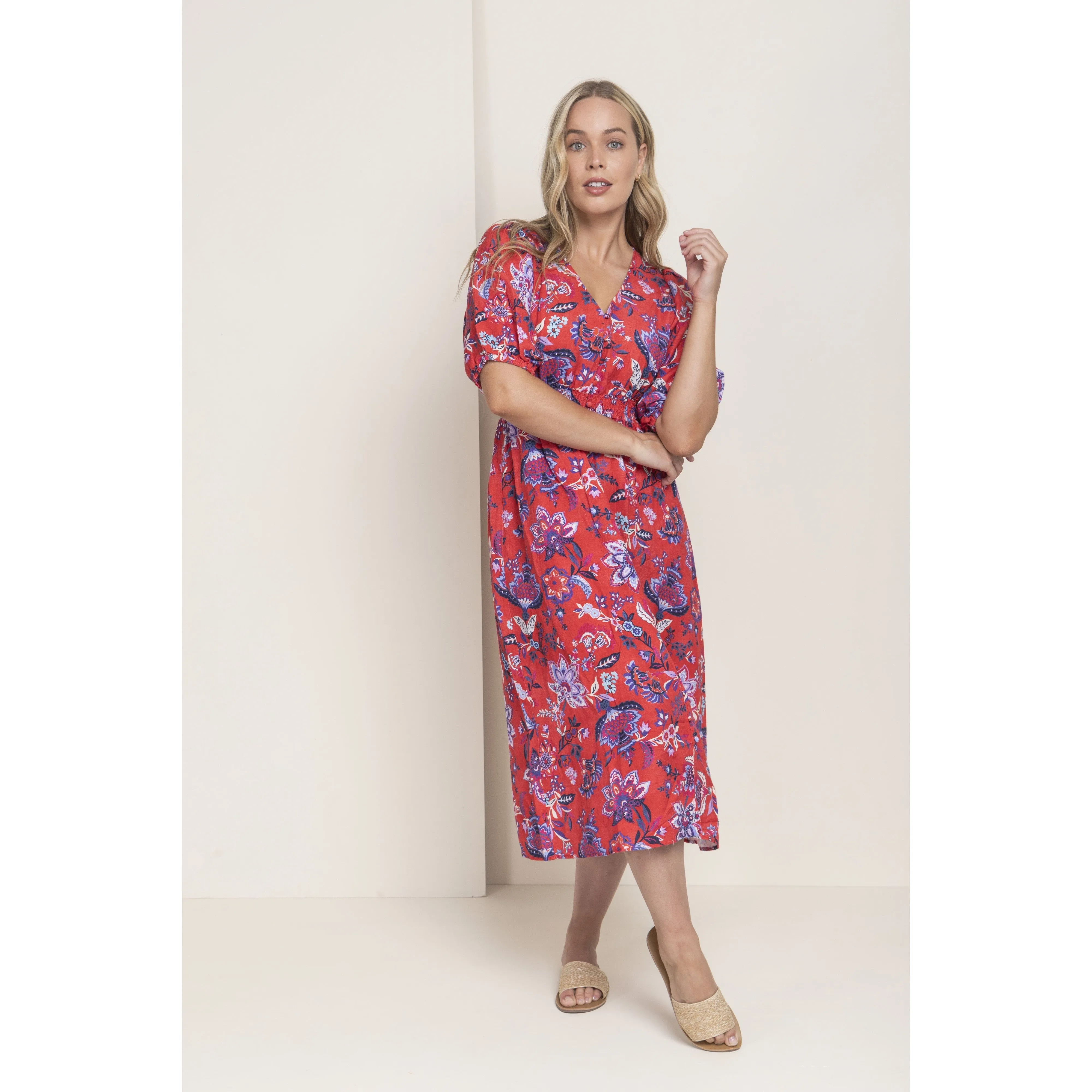 Jump Chintz Floral Dress