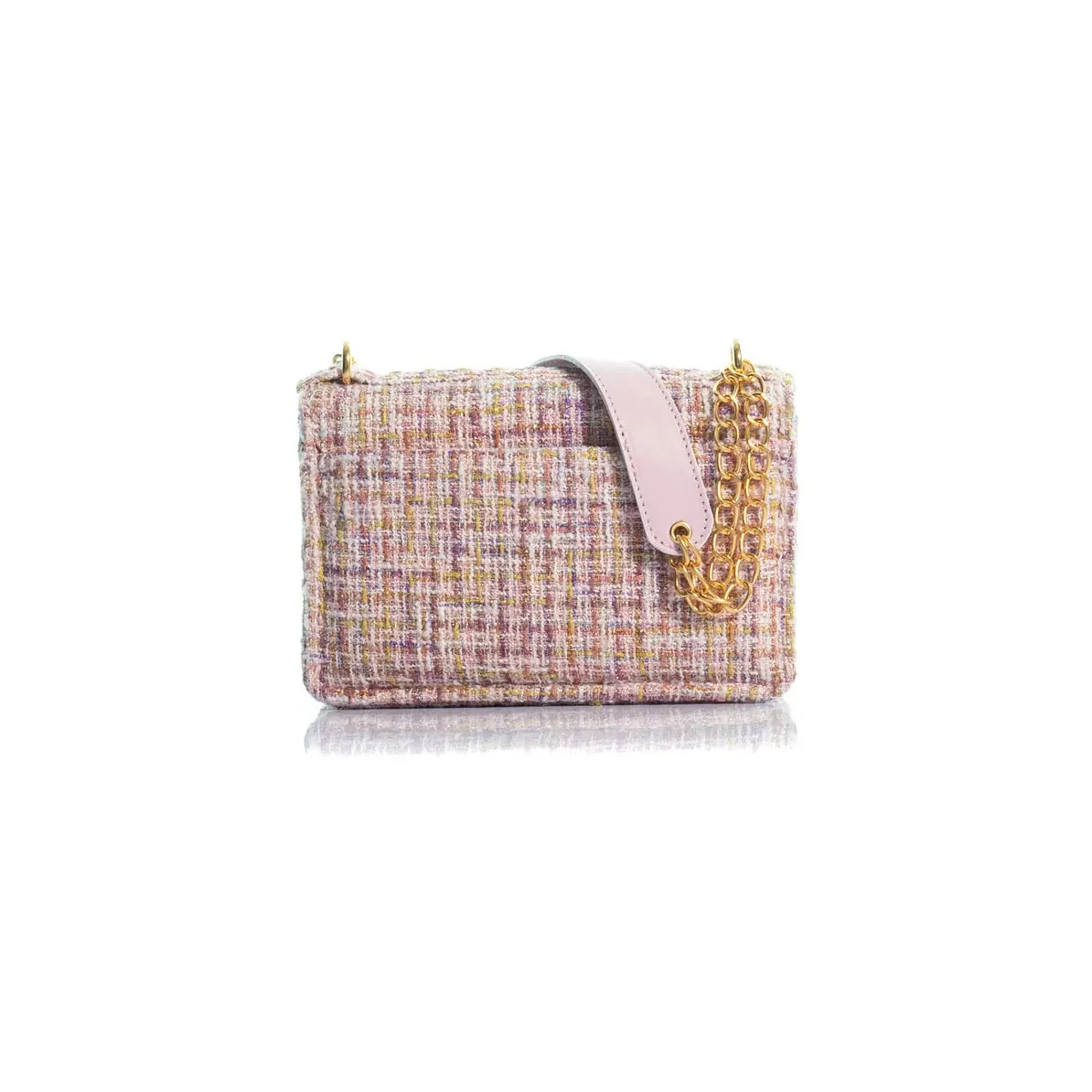 Kooreloo - Fabric Shoulder Bag - Mini Lucerne Tweed Pink